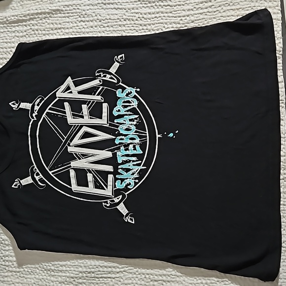 Ender skateboards American Apparel women's tank top medium black with logo - Picture 2 of 3